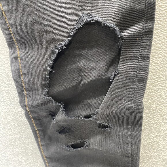 NEW DSQUARED2 Men’s Distressed Open-Knee Jeans – Black – Size 34 x 33 - Picture 5 of 10